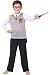 Harry Potter Big Boys Gryffindor House Crest Wizard Uniform with Cape' 3 Piece Costume Pajama Set, Multi, 8