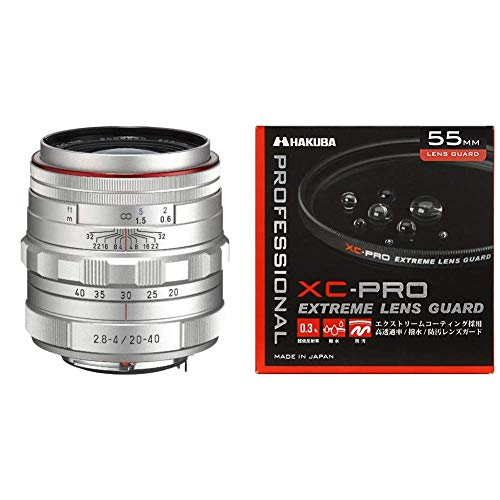 PENTAX ���~�e�b�h�����Y �W���Y�[�������Y HD PENTAX-DA20-40mm F2.8-4ED Limited DC WR �V���o�[ 23010+HAKUBA 55mm �����Y�t�B���^�[ XC-PRO
