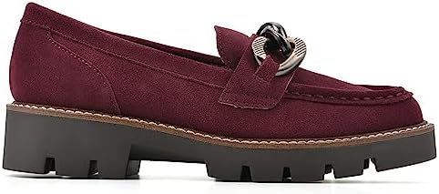 WHITE MOUNTAIN Women's Shoes Goodie II Loafer, Burgundy/Suede, 7 M | Image 2
