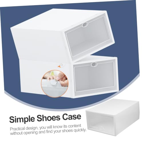 Boîtes à chaussures transparentes haut de gamme VICASKY plastique robuste x6 - 4