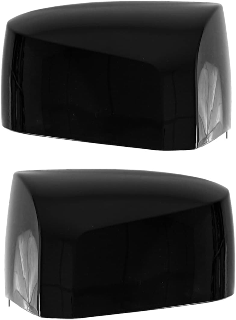 Black Hood Mirror Cover for Volvo VNL VN VNM Semi Trucks 2004-2017, Driver Left & Passenger Right Side (A Pair)
