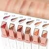 6 Color Eyeshadow Stick Set, Portable Two Tone Eyeshadow Gradient Stick Glitter Gradient Eye shadow Waterproof Eye shadow Pen for Eye Make Up Tool (3 PCS) (PINK)