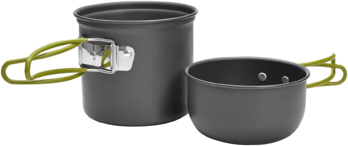 BESPORTBLE Camping Pot Portable Outdoor Cookware Aluminum Alloy Pot Pan for Camping Hiking and Backpacking