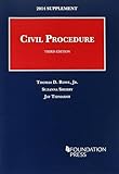 Civil Procedure: 2014 Supplement (University Casebook Series)