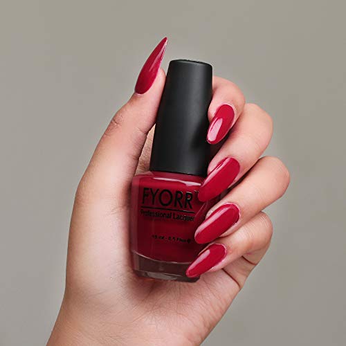Image of Maroon Effect Professional Nail Polish | Long Lasting, Quick Dry, Chip Resistant, High Shine Nail Paint | Smooth & Easy Application, Vibrant Trendy Shades for Women & Girls Party Daily Use 15ml