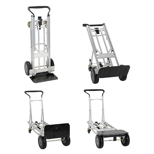Image of COSCO 4-in-1 Folding Series Hand Truck with Flat-Free Wheels