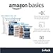 Amazon Basics Vacuum Compression Zipper Storage Bags with Airtight Valve and Hand Pump, Medium, 5-Pack, Clear