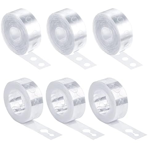 CKJ Balloon Arch Tape Kit 6 Rolls 5 Meters Garland Strip Double Hole and Single Decorating for Wedding Birthday Festival Party Cover