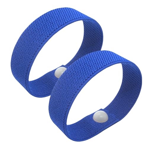 Waterproof Motion Sickness Wristbands for Kids, Teens & Adults – Stretch, Slide-On Nausea Relief Bands for Car, Sea, & Altitude Sickness - Stress and Balance Support - Set of 2 (Royal, Small 6)