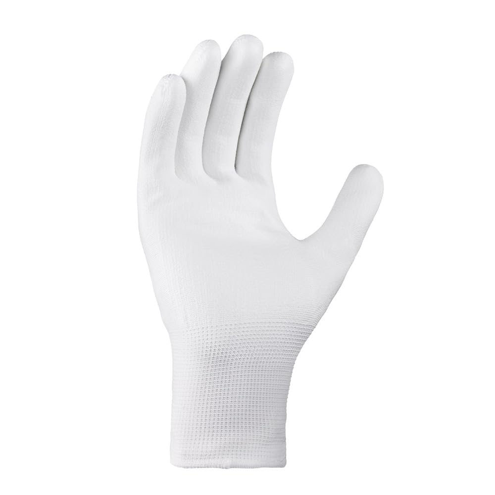 texxor 240 Stück Polyester-Strickhandschuhe 2405, PU beschichtet, weiß, 11/XXL, Karton, Strickhandschuhe, Arbeitshandschuhe, Schutzhandschuhe