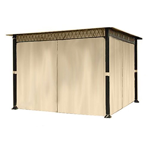 Garden Winds - Universal 10' x 10' Gazebo Privacy Curtain Set