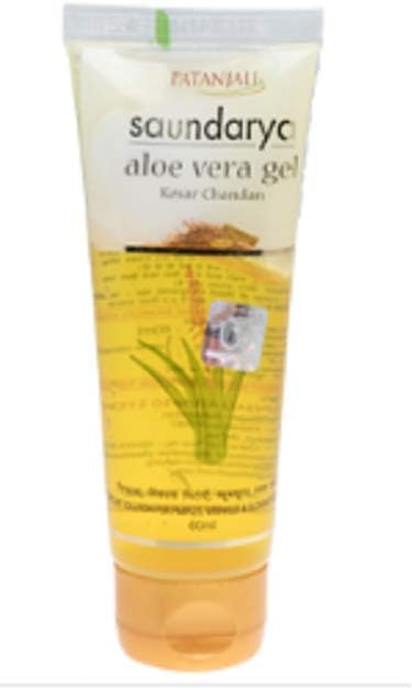 Patanjali Aloevera Kesar Chandan Gel 60ml - Pack of 3