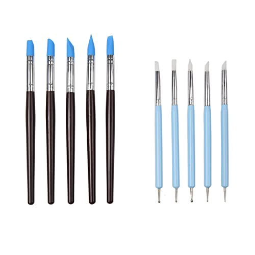 Tazrigo M037-R002 10Pcs Blue Dental Resin Brush Pens cover