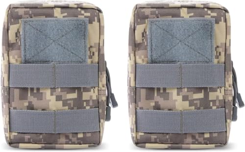 Bolsas Molle tácticas para evitar la pérdida de accesorios con riñonera compacta EDC ACU 6