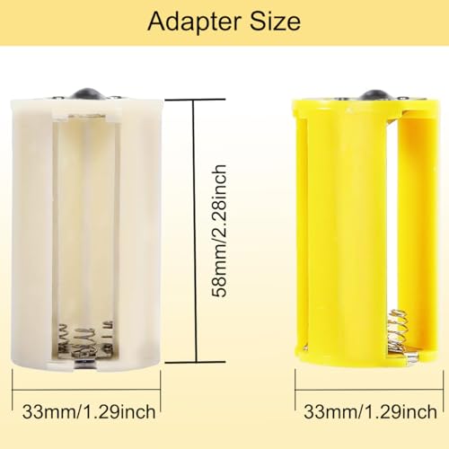 HAAMNING7 8 Stück 3 AA auf 1 D Batterien Adapterhalter Parallel 1,5 V Ausgang Batteriekonverter 3 Steckplätze Gehäuse Box Zellumwandlungswerkzeug Umschalter LR6 Batterie für Taschenlampen Laternen