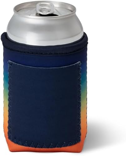 Miniatura 2 de Swig Life Enfriador de latas estándar + botellas, funda aislante de neopreno con bolsillo para tarjeta de crédito, para latas o botellas de tamaño