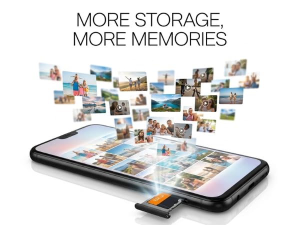 Image of Memory Card 128GB Class 10, Up to 70 Mbps Reading & 30 Mbps Writing Speed with High Performance of Data Transfer & Lower Power Consumption for Portable Devices (128GB)