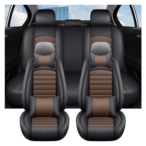 Housse de siège de voiture en cuir Chevy Onix protection imperméable café