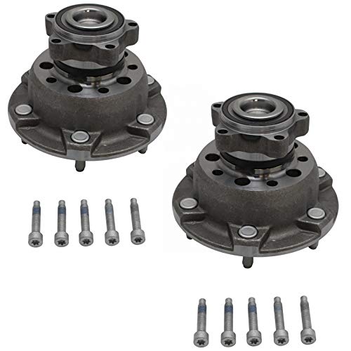 Image of TRQ 2 Piece Front Wheel Bearing & Hub Assembly Set with ABS Sensor Compatible with 2015 Ford Transit-250 2015-2017 Transit-350 2015-2018 Transit-350 HD