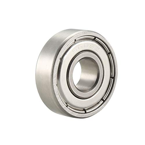 Sourcing Map 608-2RS Gorge Profonde Bille Roulements 8mm X 22mm X 7mm Double Scellé Chrome Acier Z2 10Pcs