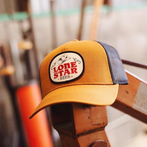 Image of AMERICAN NEEDLE Texas Lone Star Beer Patch Unisex Adjustable Snapback Baseball Hat