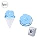 Produktbild Xiton 1 STÜCK Wiederverwendbare Waschmaschine Schwimmende Lint Mesh Bag Tragbare Waschmaschine Lint Catcher Haar Filter Net Pouch Waschmaschine Lint Falle Für Haushalt Werkzeug(blau)