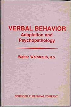Hardcover Verbal Behavior: Adaptation and Psychopathology Book