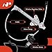 A-Premium Power Window Regulator with Motor Compatible with Jeep Cherokee XJ 1997-2001, Sport Utility 4-Door, Front Passenger Side