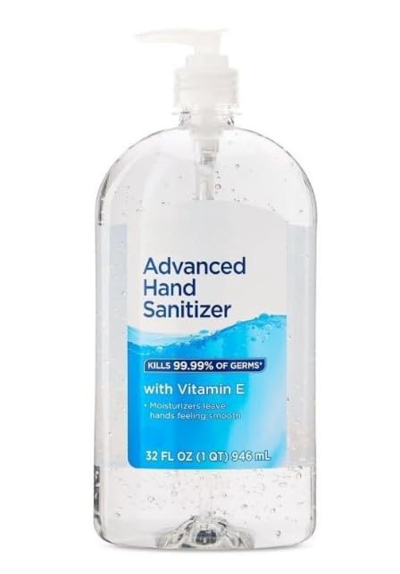 Equate Advanced Hand Sanitizer with Vitamin E, Effective everyday protection, 32 fl oz