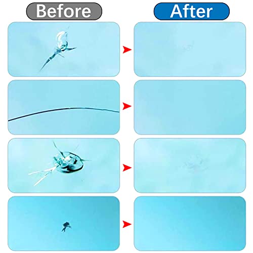 Arriono Windshield Repair Kit, Upgraded Windshield Chip Repair Kit, 2 Pack Glass Repair Kit, Window Crack Repair Kit Glass Repair Fluid Quick Fix For Chips, Cracks, Star-Shaped Crack #TOP2