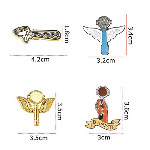 image for Coffee Enamel Pins for Backpacks - CAFEMASY Unique Design Coffee Porta