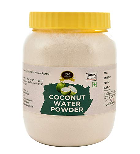 Food Essential Tender Coconut Water Powder [Raw Vegan Refreshing & Re-Hydrating] 500 gm.