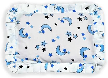 Star Mustard Seeds Pillow Pack of 1 (Blue)