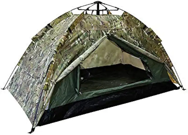 Litefighter Army Tactical Automatic 2-Person Dome Tent All Terrain Camo