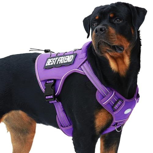 Image of AUROTH Tactical Dog Harness for Large Dogs, Heavy Duty No Pull Pet Vest