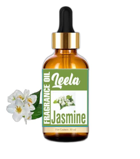 Leela Jasmine Essential Fragrance Oils for Skin, Hair, Face, Acne Care, Pure, Natural and Therapeutic Grade Essential Oil (Jasmine 30ml)-image-39