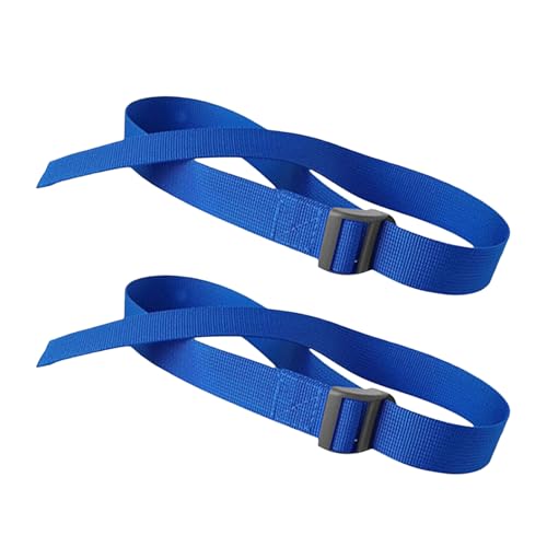 Correas para pedales de pierna – Correas de entrenamiento ajustables de nailon | Paquete de 2 correas de repuesto con hebilla de regulación para bicicleta de fitness, entrenamiento de piernas y equipo