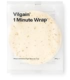 Vilgain 1 Minute Wrap (300g) Weizen Tortilla – 3 x 100g Luftige Italienische Fladenbrote Ohne Zusatzstoffe, Vegane Wraps Mit Extra Nativem Olivenöl, Ballaststoffreiche Tortillas Für Schnelle Küche