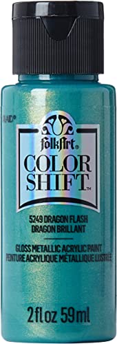 Image of FolkArt Color Shift Acrylic Paint, 2 Ounce, Dragon Flash 2 Fl Oz