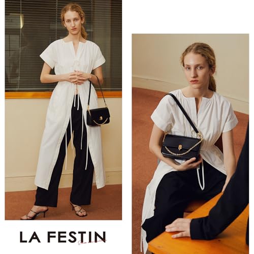 LA FESTIN Leather Crossbody Purse for Women Small Shoulder Bag with Adjustable Strap Trendy Designer Purses and Handbags2