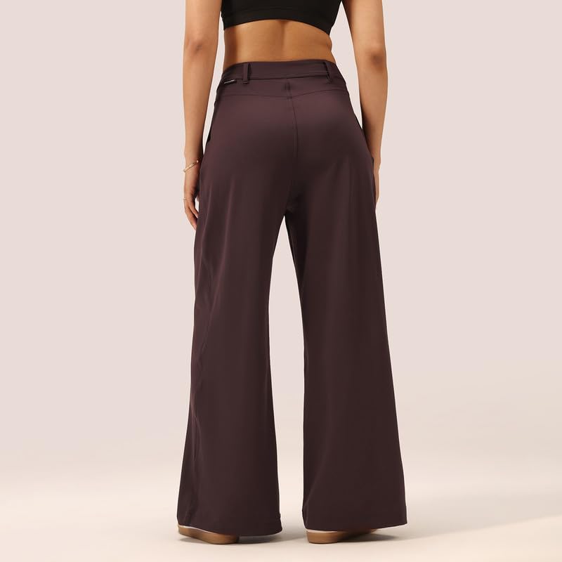 Image of BlissClub Womens Cloud Korean Pants, High-Rise fit, Wide-Leg Silhouette, Soft-Handfeel, All-Day Comfort, Citywear