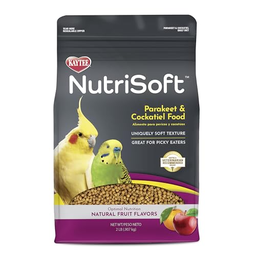 Kaytee NutriSoft Pet Parakeet & Cockatiel Bird Food 2 lb