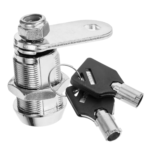 SAFIGLE Cerradura para Armarios de Acero Inoxidable Resistente y Duradera con Llave Cerradura Segura para Muebles y Cajas de Seguridad Protección para Documentos y Objetos Pequeños