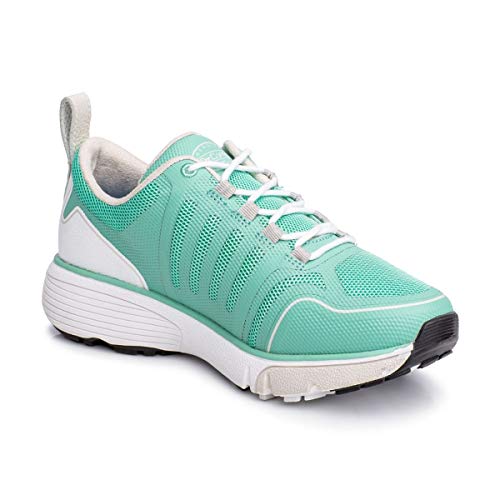 Dr. Comfort Women's Grace Athletic Walking Shoe, Grey, Mesh & Synthetic, Gel Insole, Moderate Cushioning
