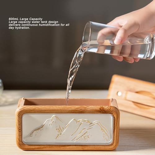 Difusor aromático eléctrico TOPINCN 600ml con luz LED miniatura 7