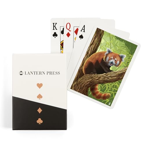 Baraja de Poker Red Panda, 52 cartas para adultos