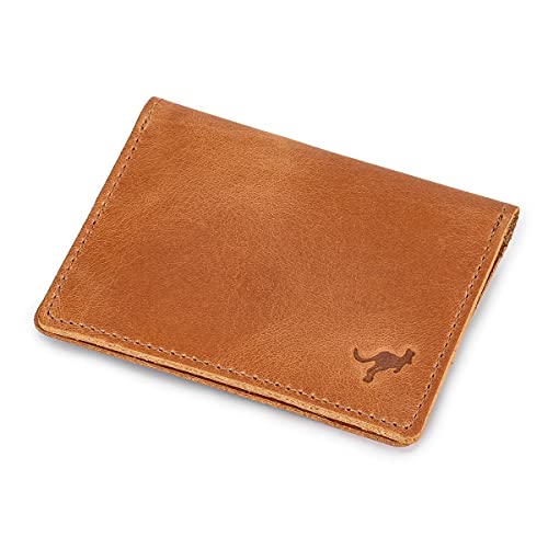 Carteira Masculina Porta Cartão Slim Couro Bovino (Marrom Claro)