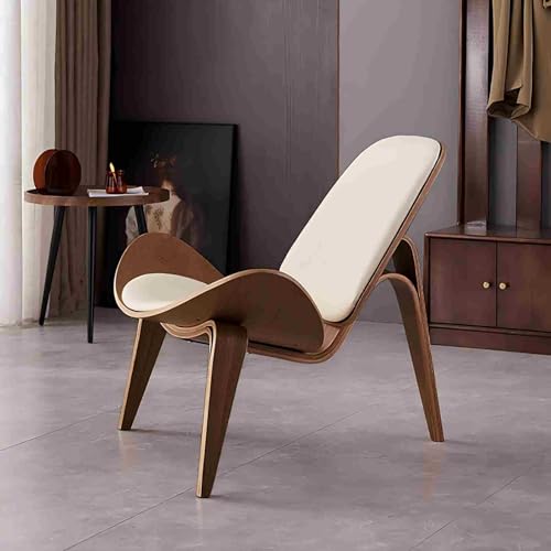 Sillón Plegable Blanco de Cuero Sintético miniatura 3