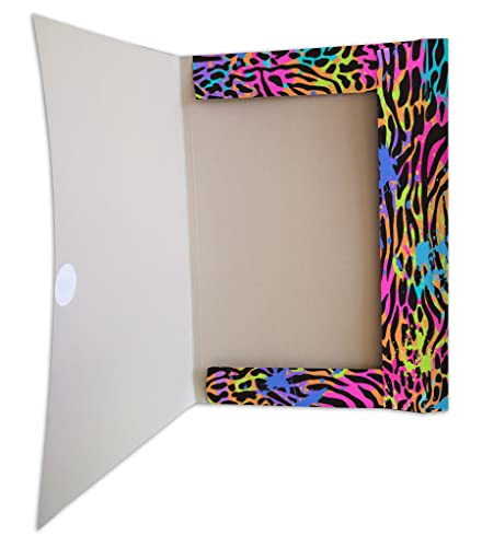 RNK 45365 - Portfolio Folder Neon 44 x 62 cm DIN A2 with Black Fastening Band Pack of 1, gray - Image 3