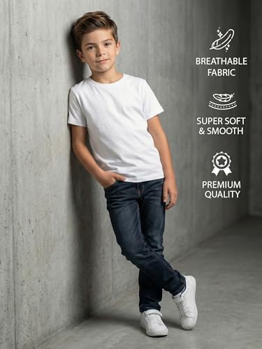 Image of XENOVAURBAN Kids Tshirt 2 Combo for Boys /Girls | Cotton Fabric | Graphic Printed Round Neck T-Shirt for Kids - KRN2-PRINTED-PAR